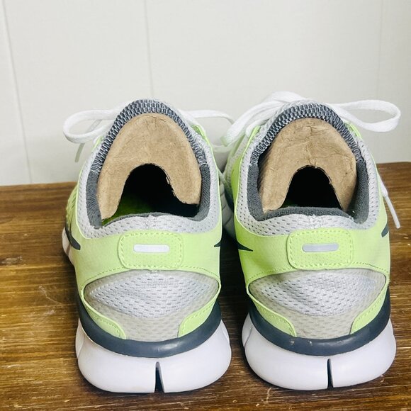 Nike Free Runs Neon Green / Grey Running Shoes Training Sneakers Women's 6 - Picture 4 of 7